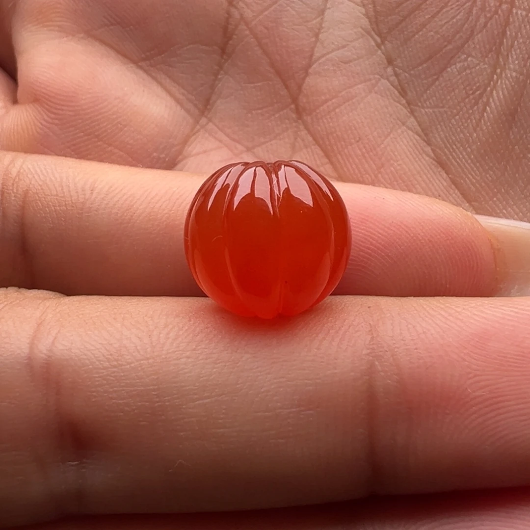 南红玛瑙未镶嵌瓜珠12.2