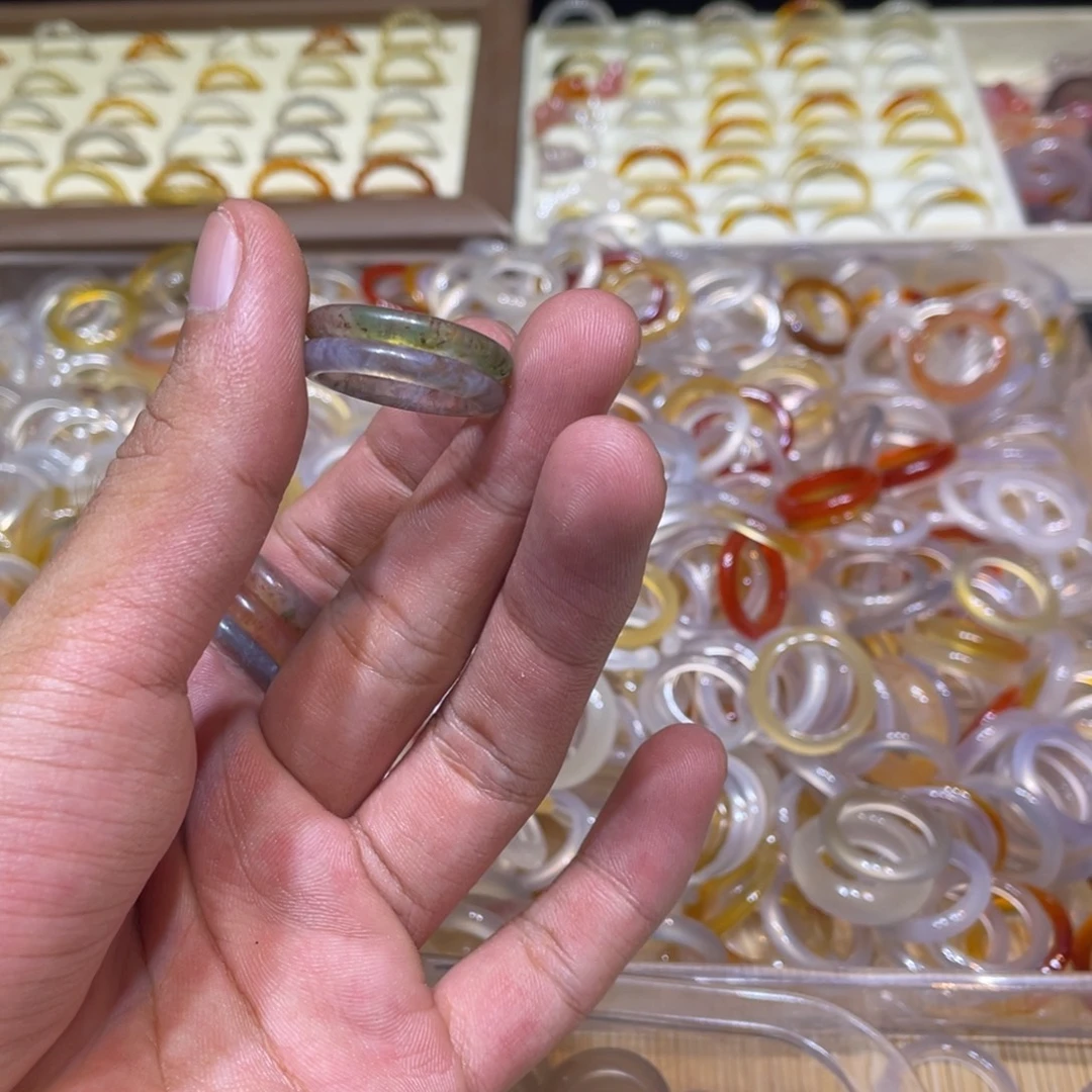 未镶嵌戒指玛瑙/玉髓55号港17