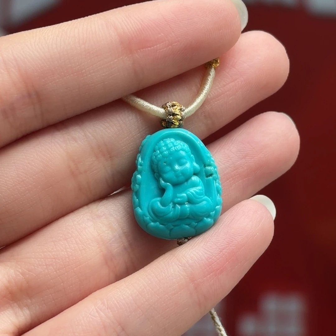 绿松石未镶嵌颈饰