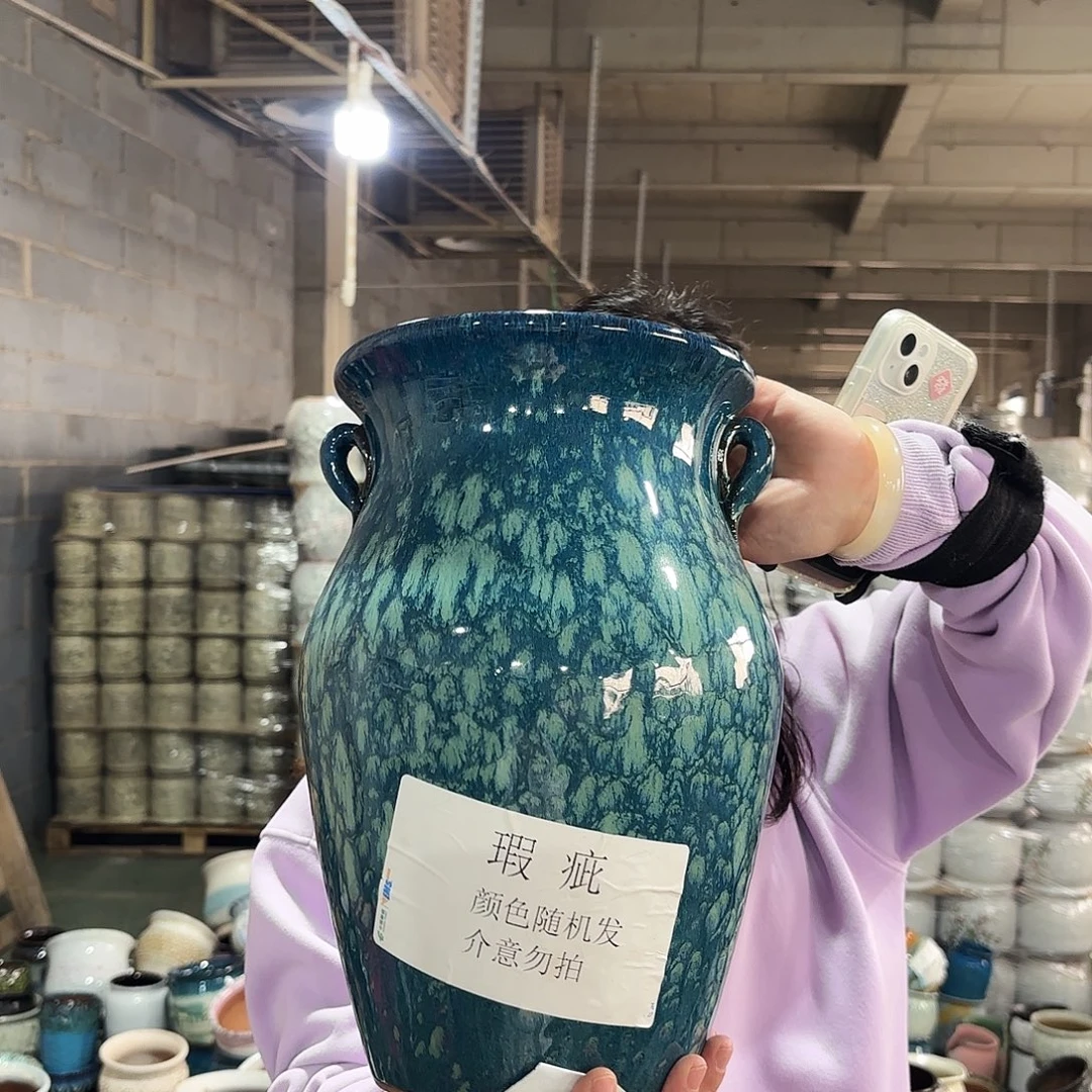 瑕疵一个高32/20红陶