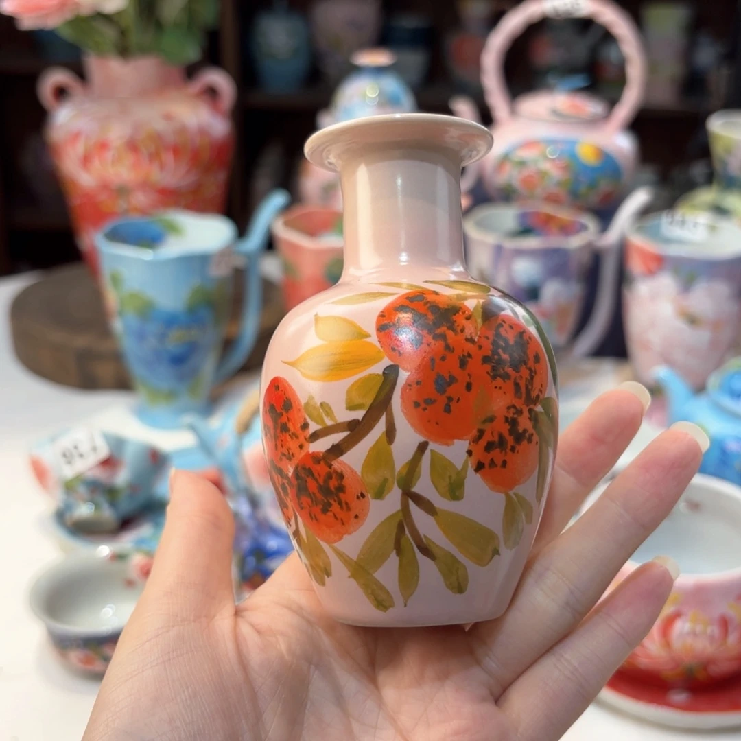 景德镇手绘高温釉下彩陶瓷茶具