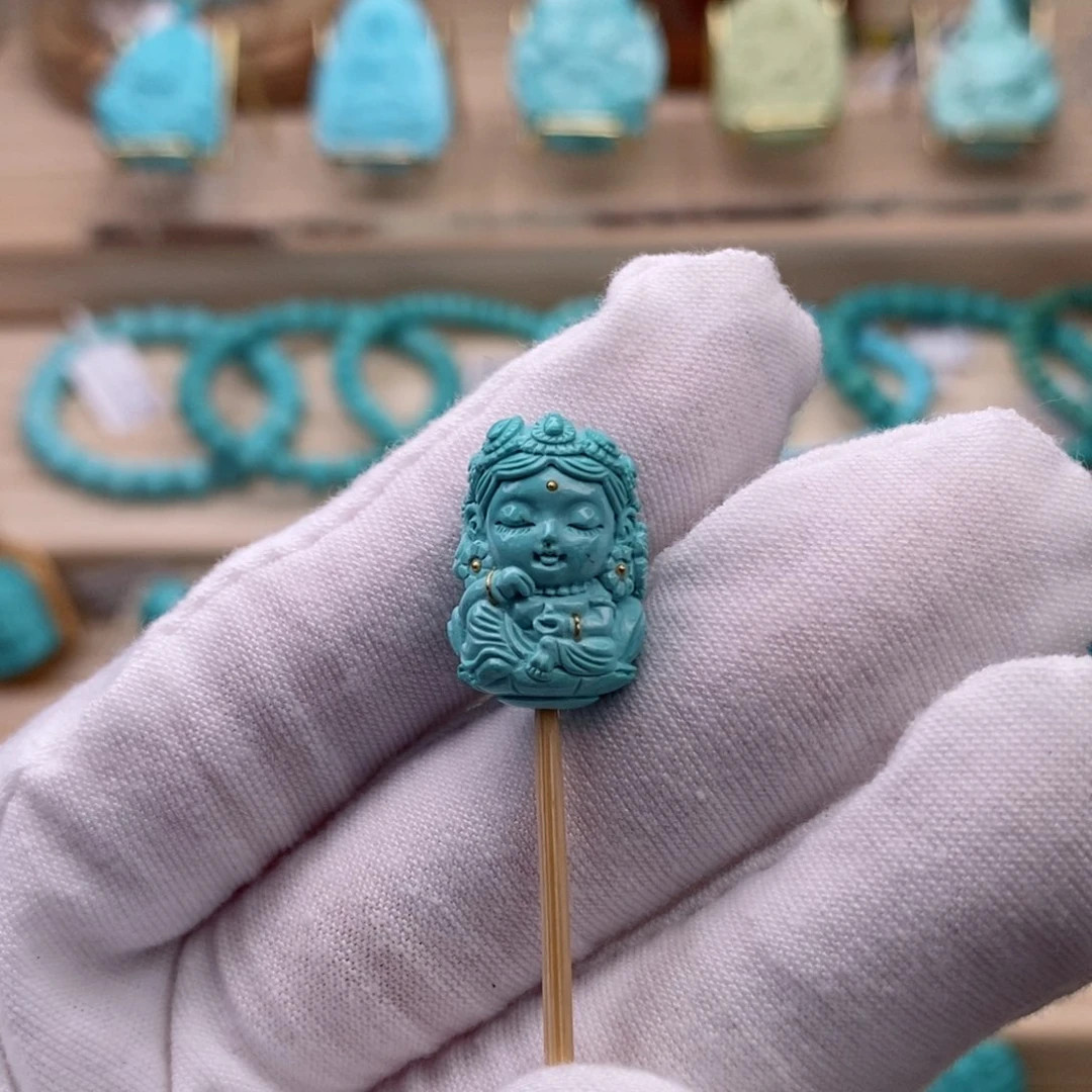 未镶嵌绿松石珠宝奇石