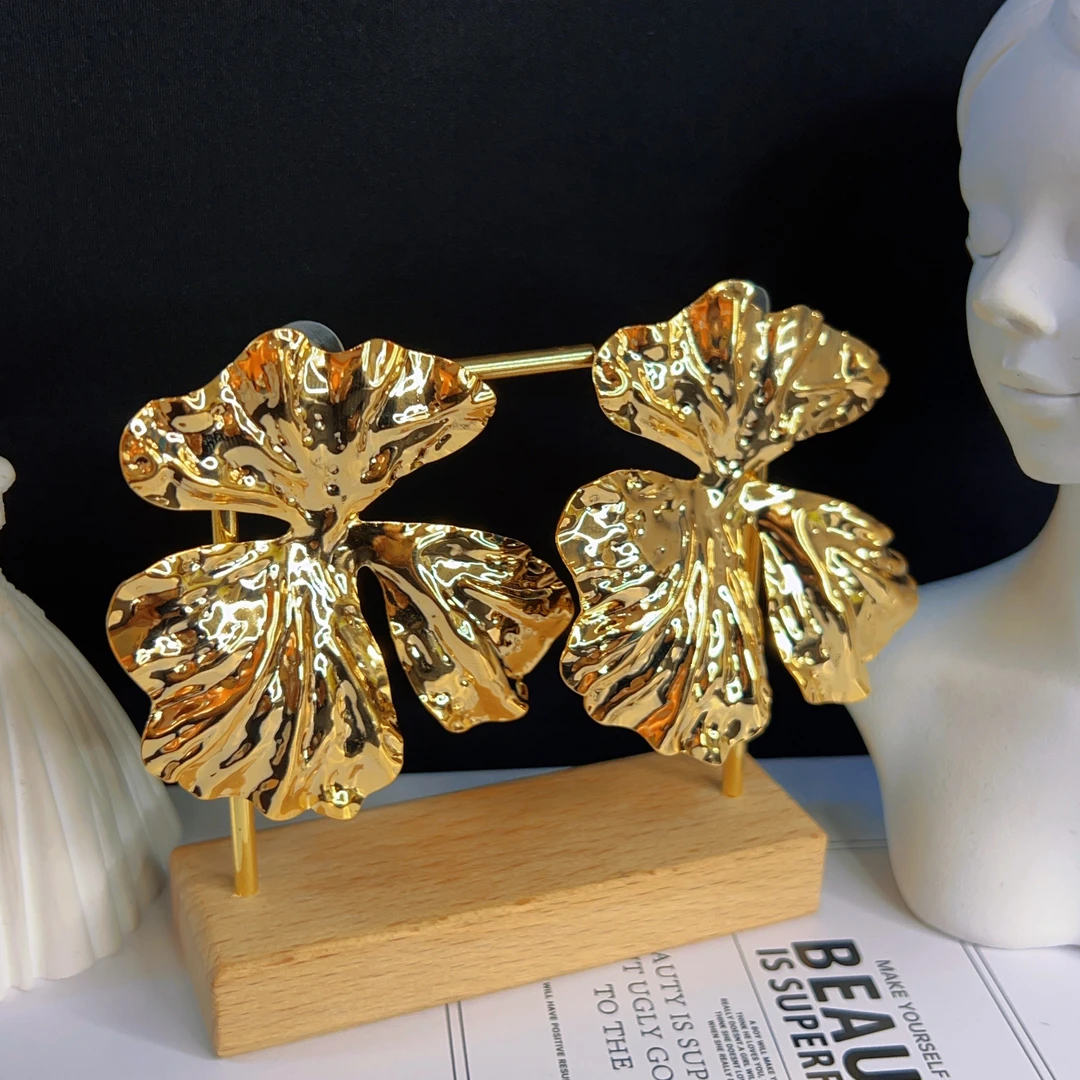 钛钢耳饰 哈尼西牧钛钢时尚百搭华丽耳环#0007885