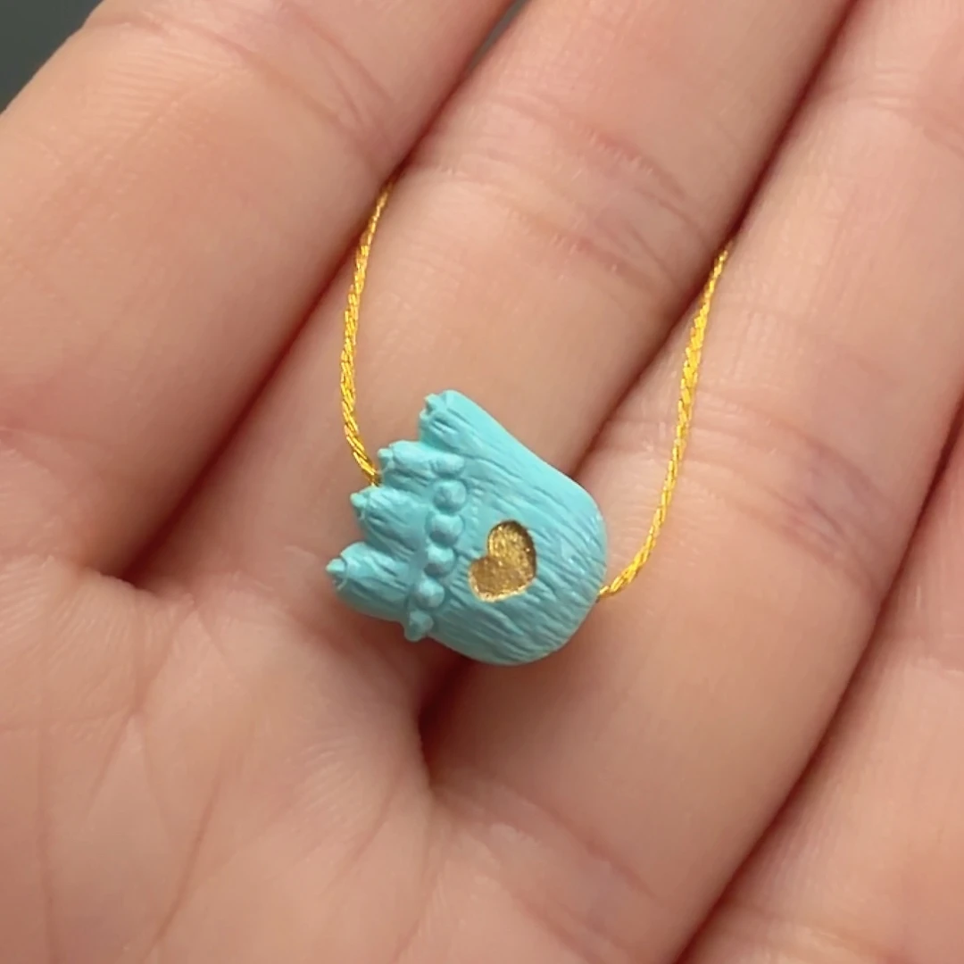 绿松石未镶嵌颈饰