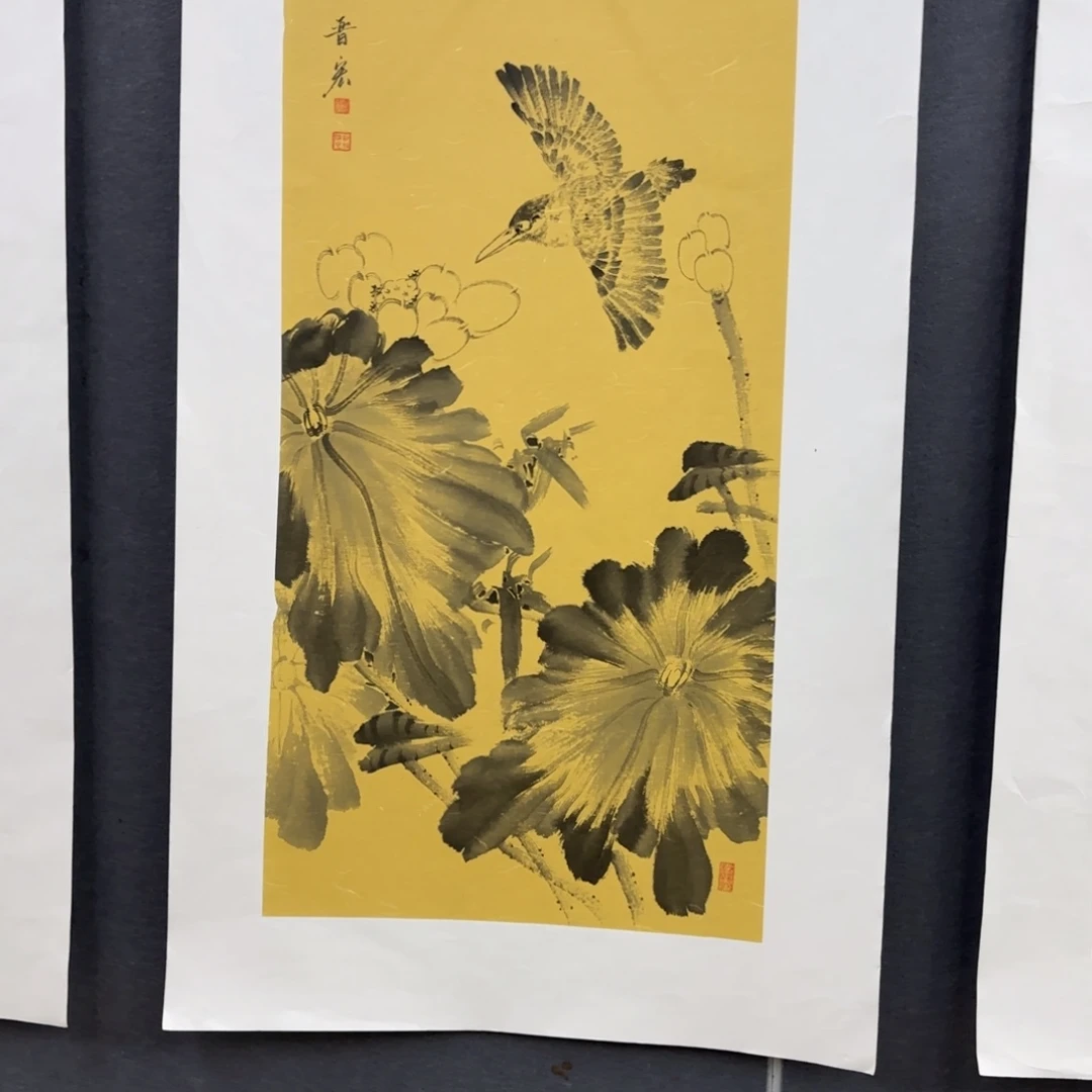 国画魏晋宏花鸟作品艺