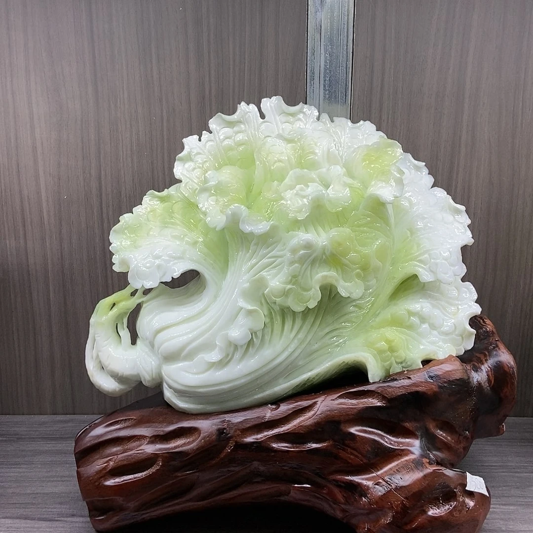【闪购商品】蛇纹石玉（覆膜）未镶嵌珠宝奇石