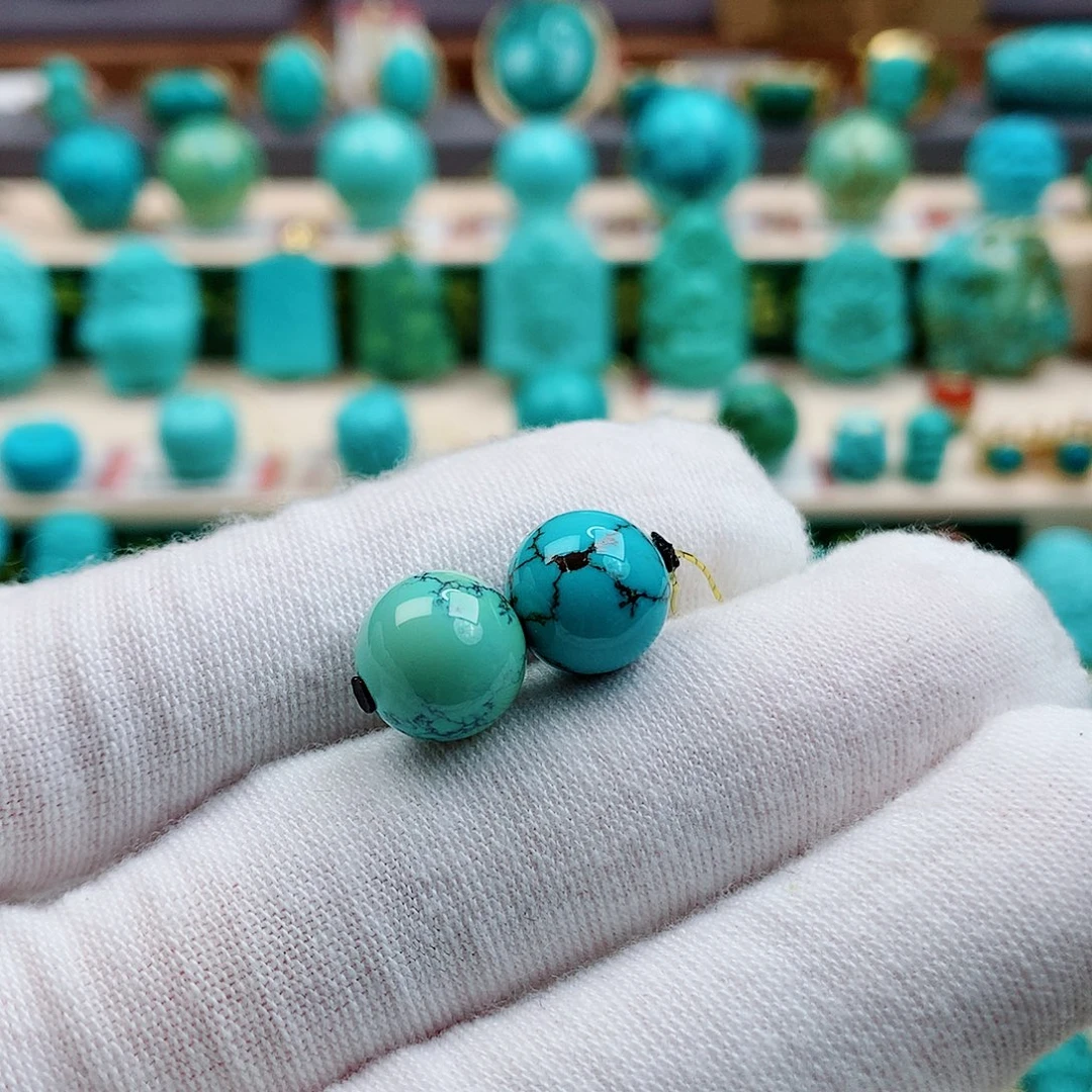 绿松石未镶嵌珠宝奇石尺寸9.6