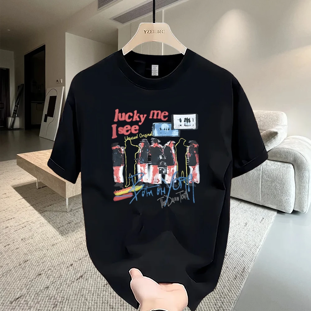 美式痞帅重磅纯棉短袖T恤青年男女款夏季ins潮牌圆领上衣