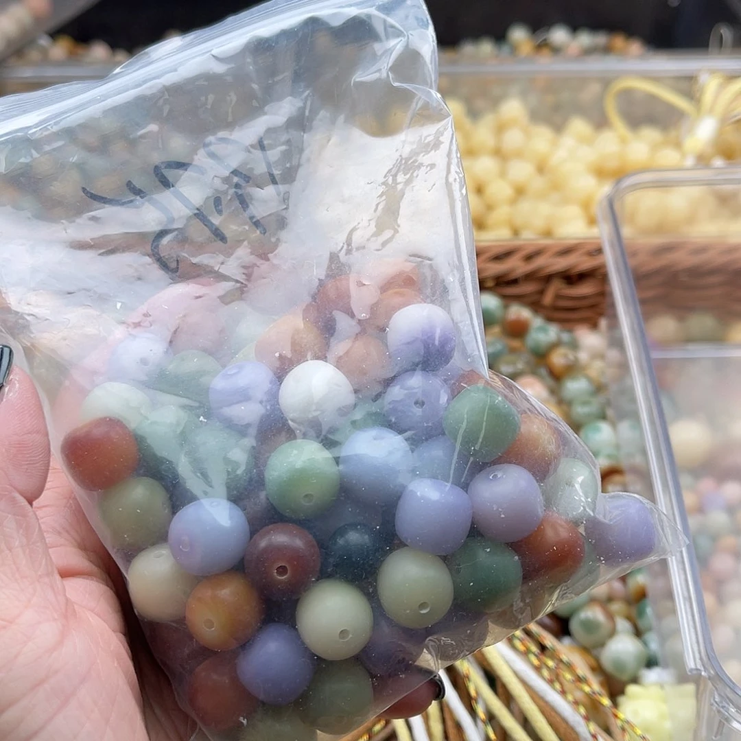 白玉菩提吊坠唐*儿Q/14mm/100颗锅底