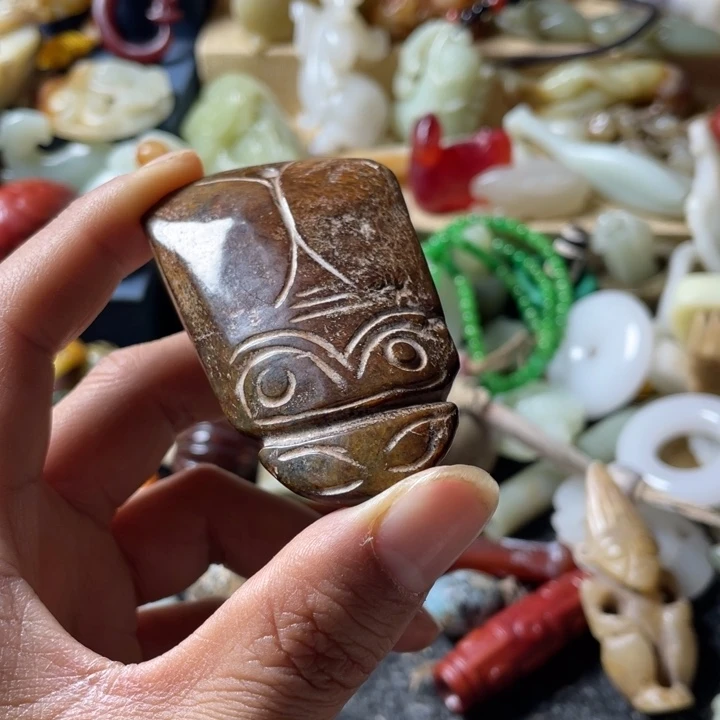 和田玉未镶嵌吊坠(不含链)