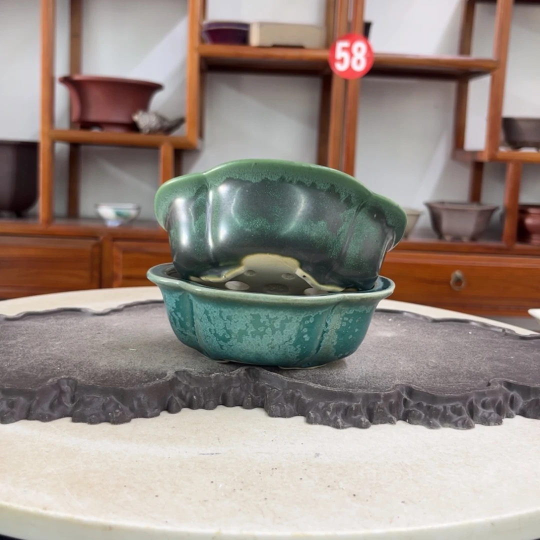 紫砂花盆瑕疵4-13-11-2。。。