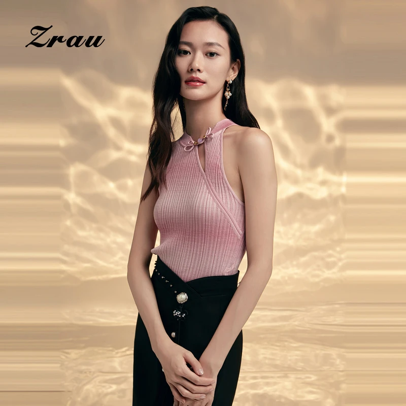 【达人专属】ZRAU百搭新中式盘扣时尚上衣毛衫Z1241M0008