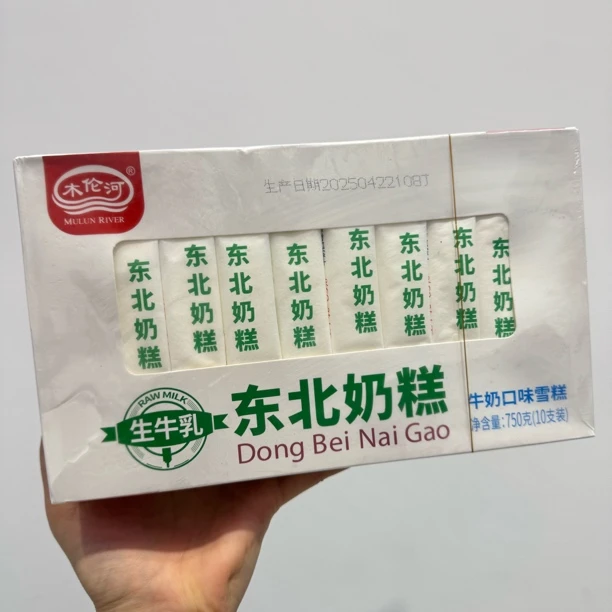 木伦河东北老奶糕4支牛奶口味雪糕（生牛乳奶香浓郁）