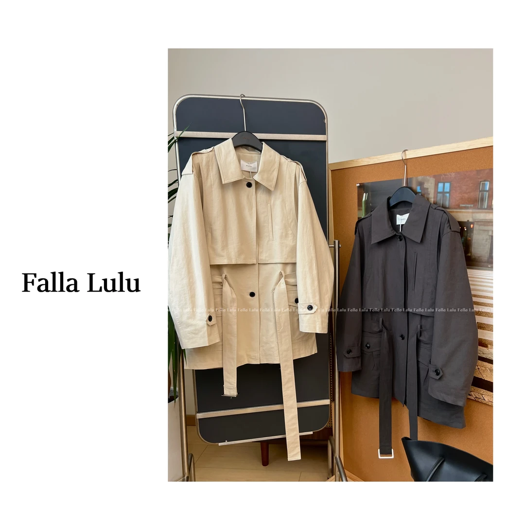 @英子家 柜单！品质没得说, 经典显瘦风衣外套 C2415