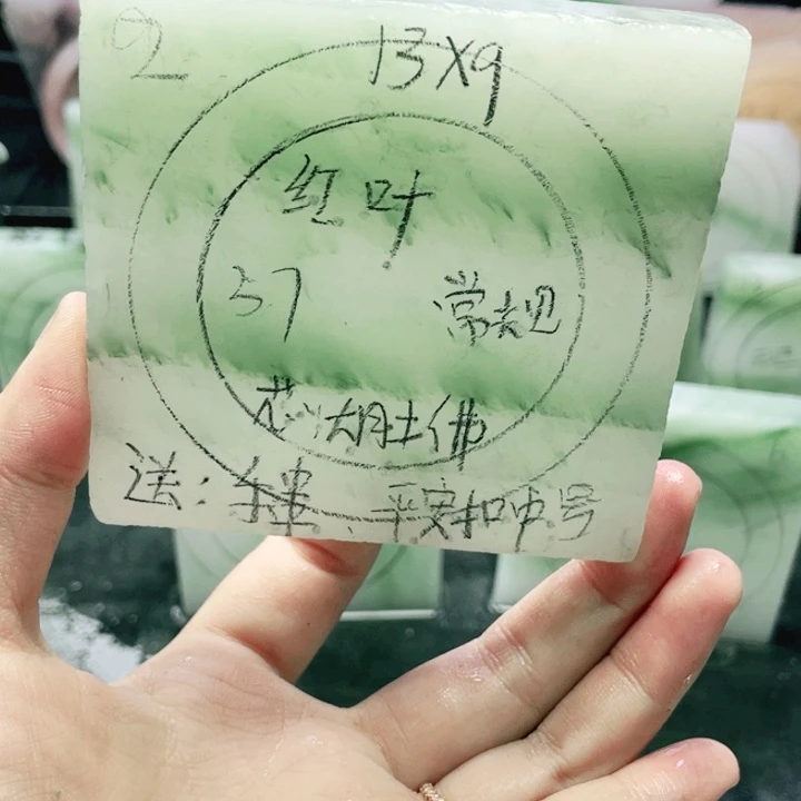 红***叶定制石英质玉（天山翠）