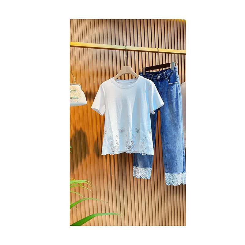 【纯纯欲动】新中式国风气质优雅圆领短袖上衣