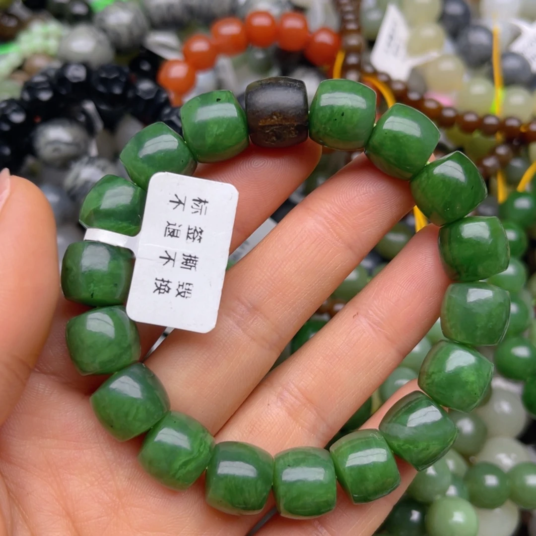 和田玉未镶嵌手链