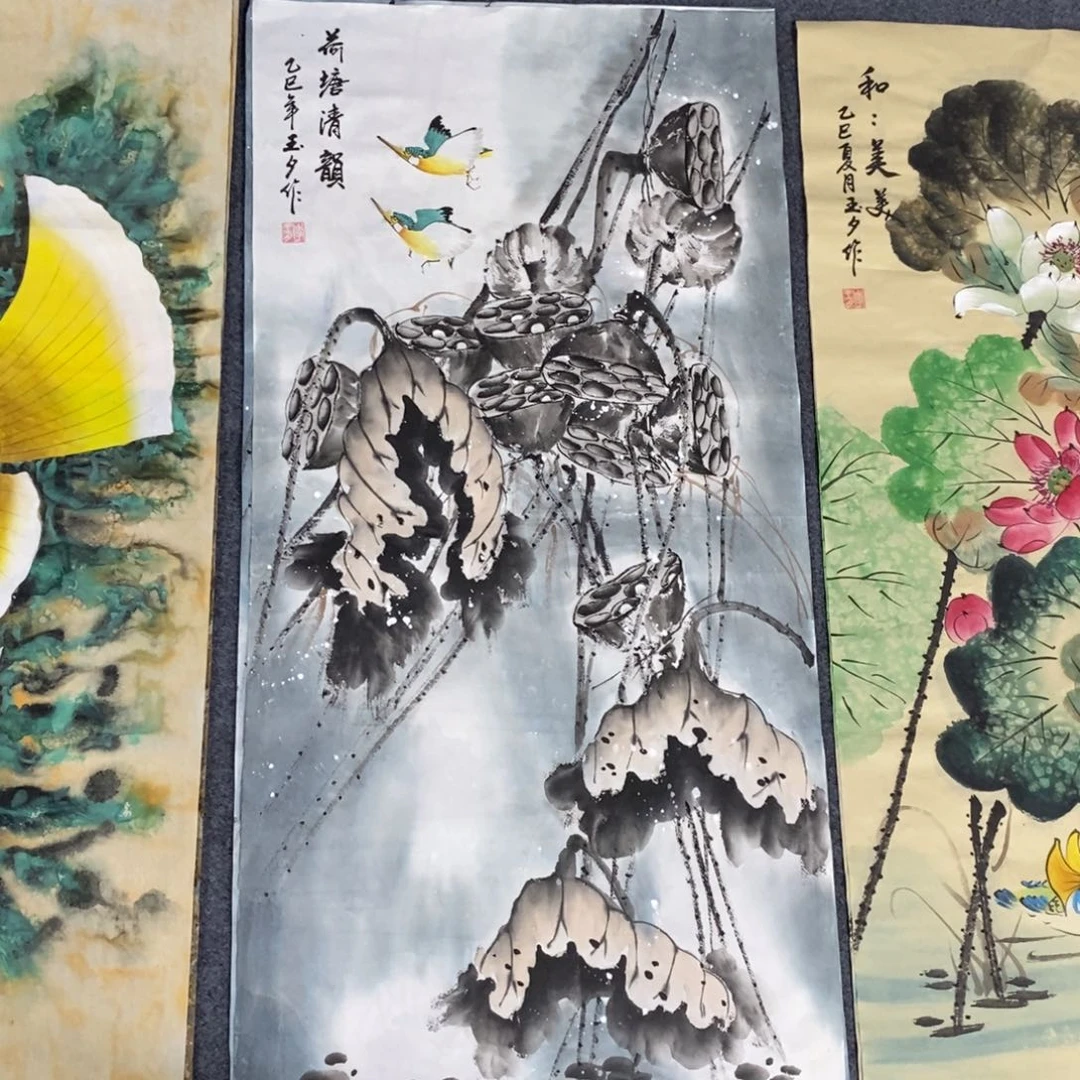 国画尺寸100✖️50三尺手绘画