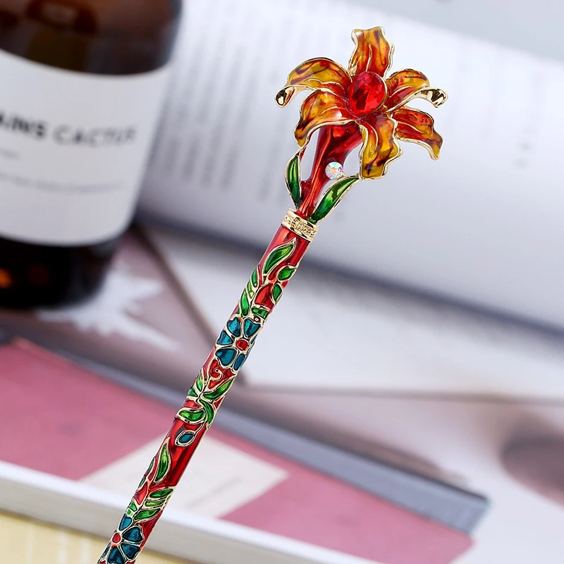 女复古宫廷民族风古风仙女风手工发簪头饰复古步摇簪发