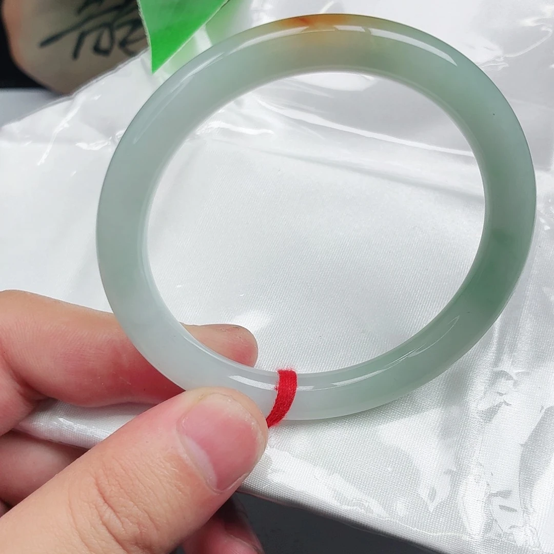 翡翠未镶嵌手镯圆条011