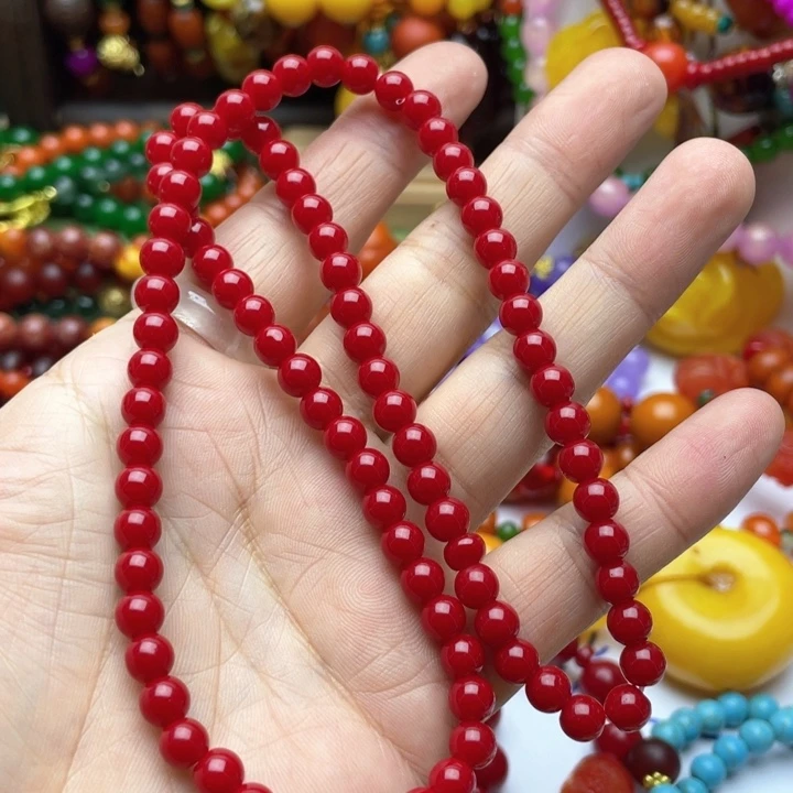 树脂制品1号红色项链