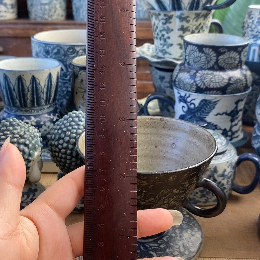 @***笙手工手绘青花高温陶瓷