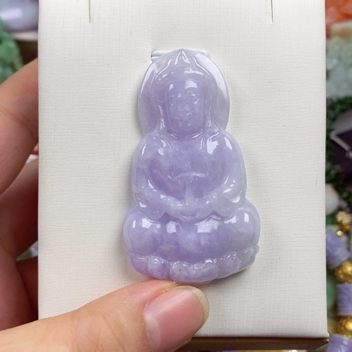 微***A翡翠未镶嵌吊坠(赠链)