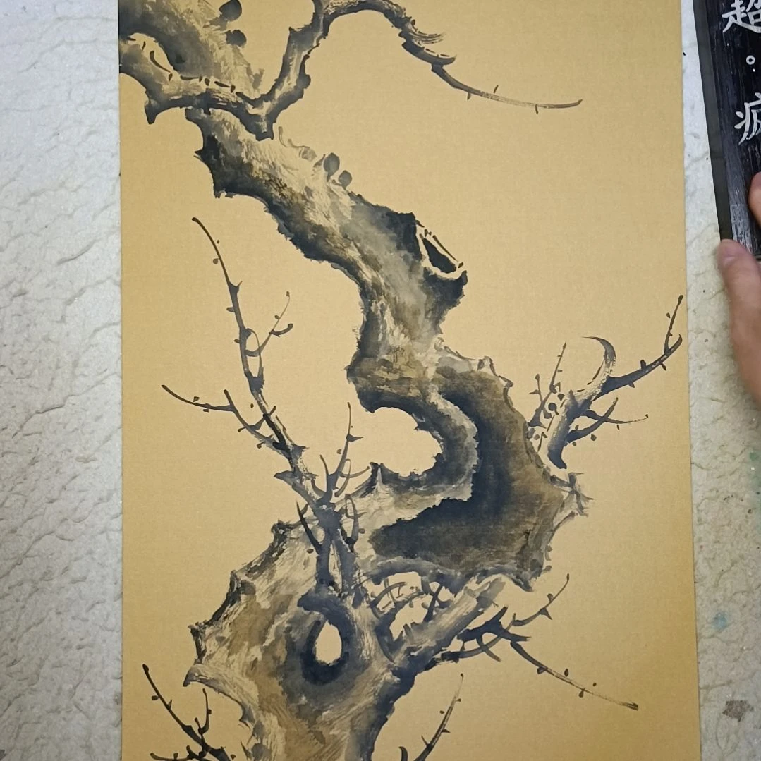 王***荣国画精品梅花卡宣作品