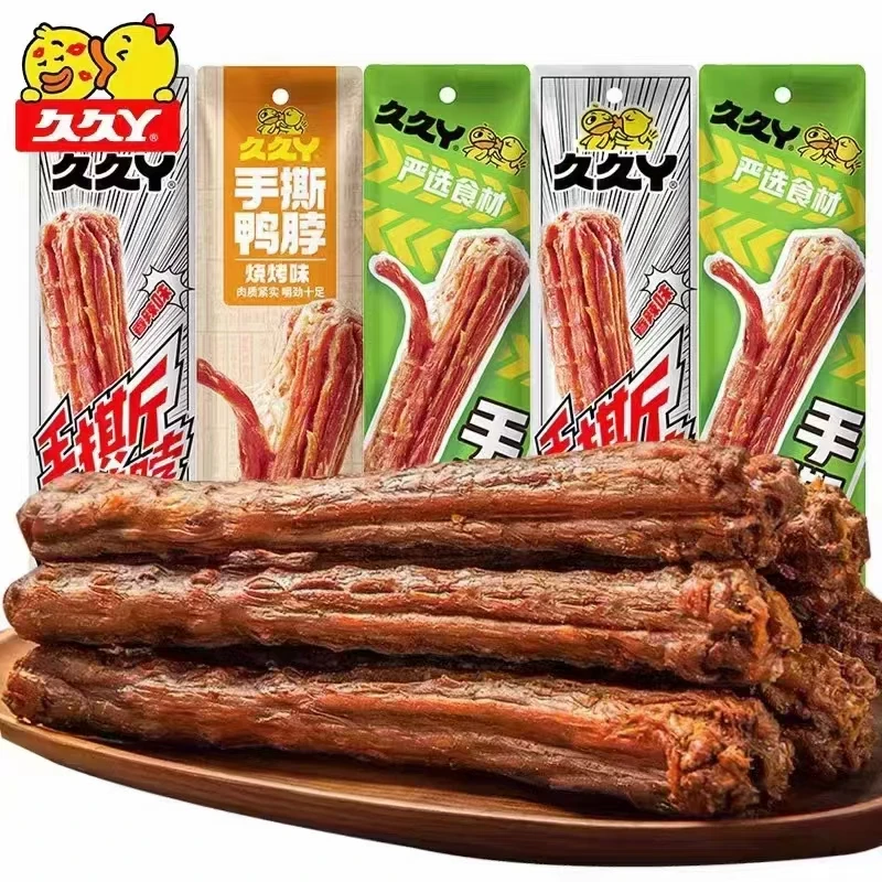 久久丫 烧烤味手撕鸭脖 60g/袋
