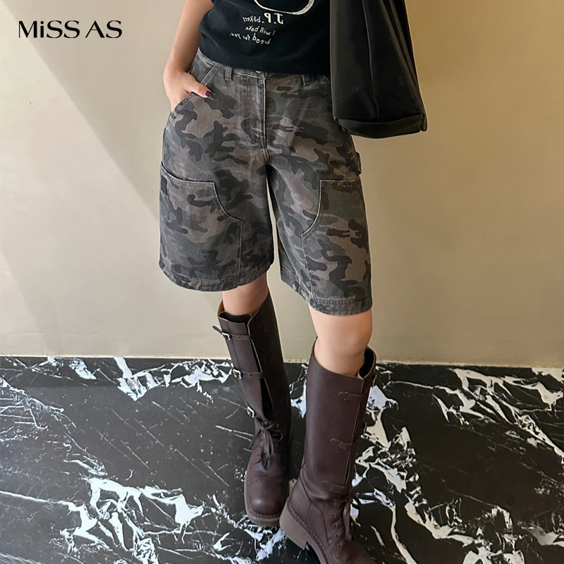 【VVNK JANE PLUS】宽松印花短裤25春夏新品MISSAS买手店