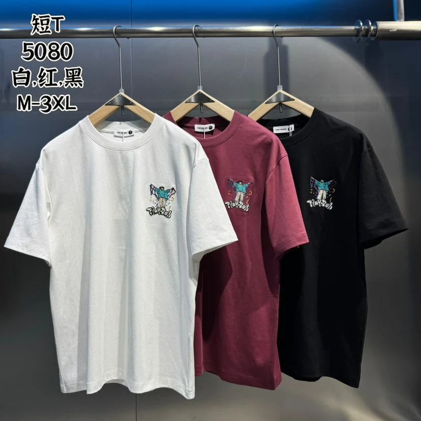 【自由者/T恤Nies】-5080-广州UUS-欧潮阔版私服短袖男女同款--