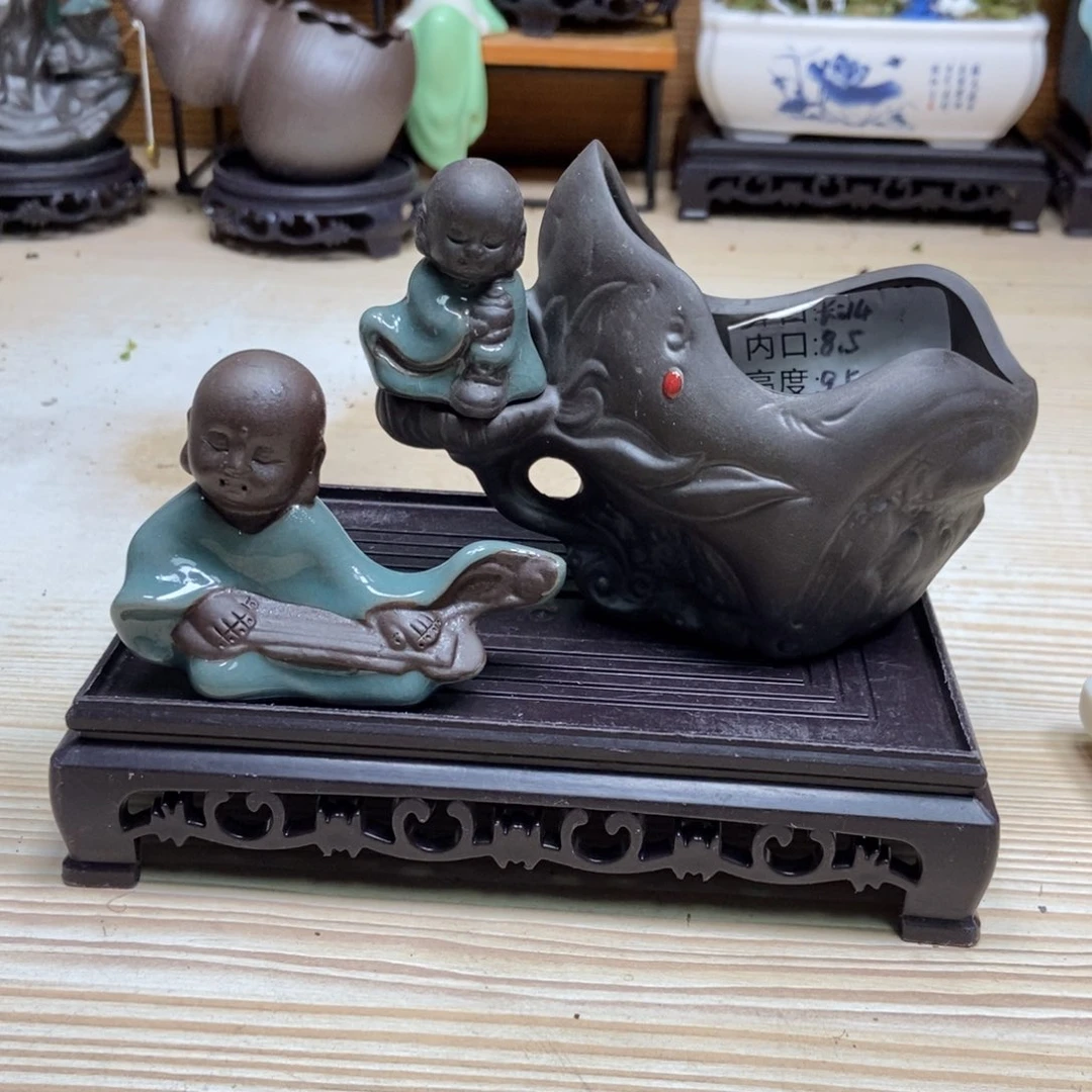 瓷片陶瓷花盆陶瓷艺术