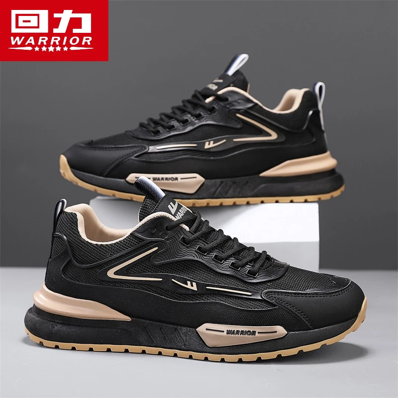 回力男鞋2025夏季运动鞋男款轻便软底跑步休闲鞋子网面百搭老爹鞋