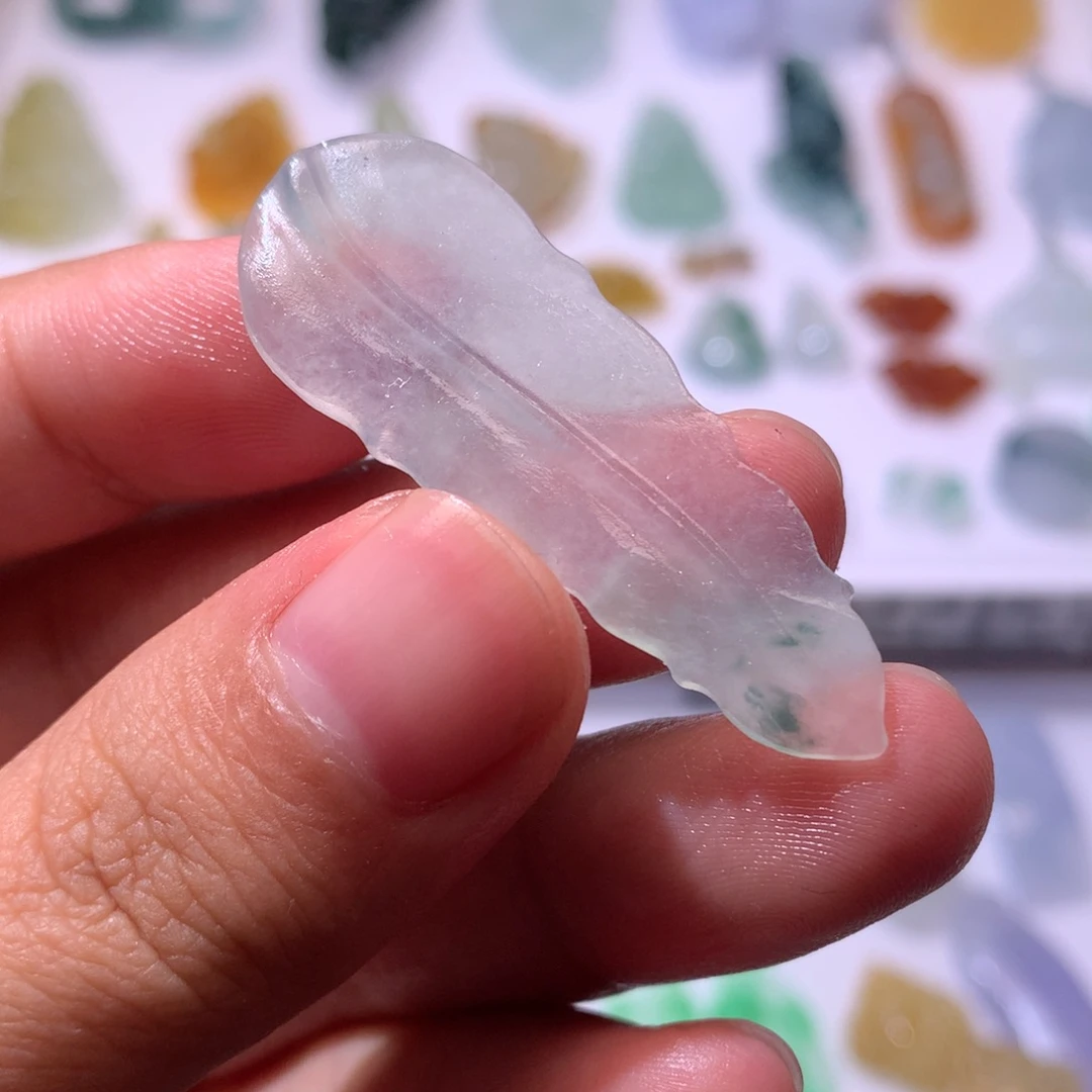 未镶嵌定制翡翠叶子