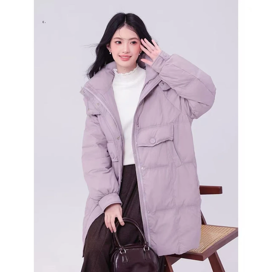 高档泡芙云朵韩版简约保暖新款加厚保暖面包服服装6034[SY]