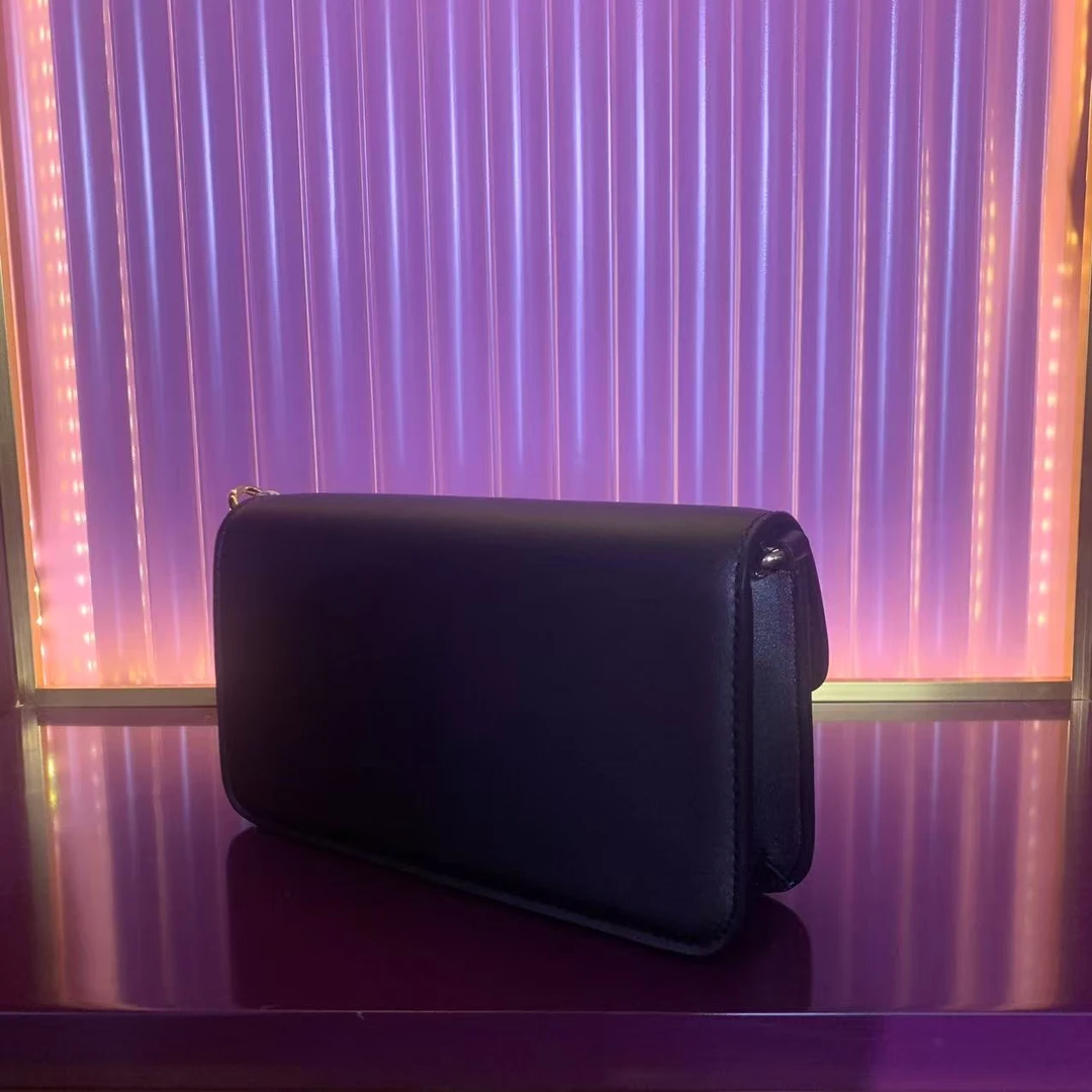 时尚潮流气质轻奢手提单肩原创设计女包F2001黑色