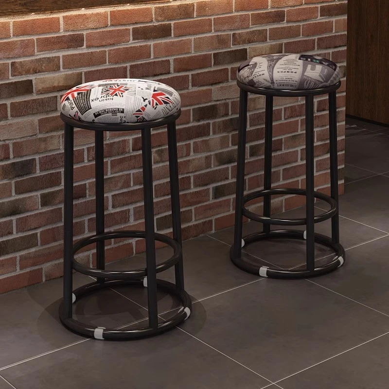 轻奢酒吧椅咖啡厅高脚凳吧台凳手机店前台ktv高凳子游戏厅凳子厚