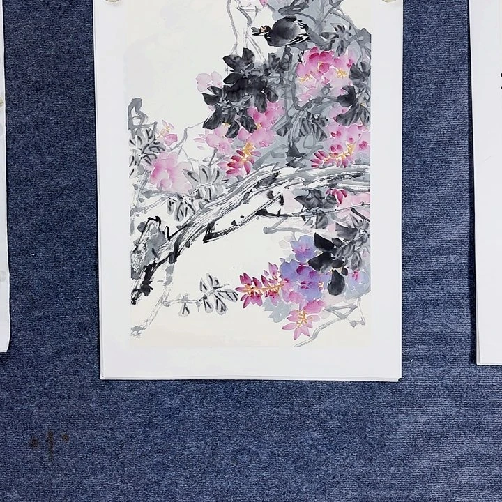 国画国画花鸟画作品
