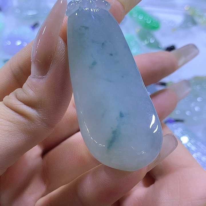 翡翠未镶嵌颈饰天然翡翠A货吊坠