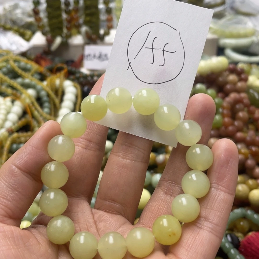 蛇纹石玉手链未镶嵌