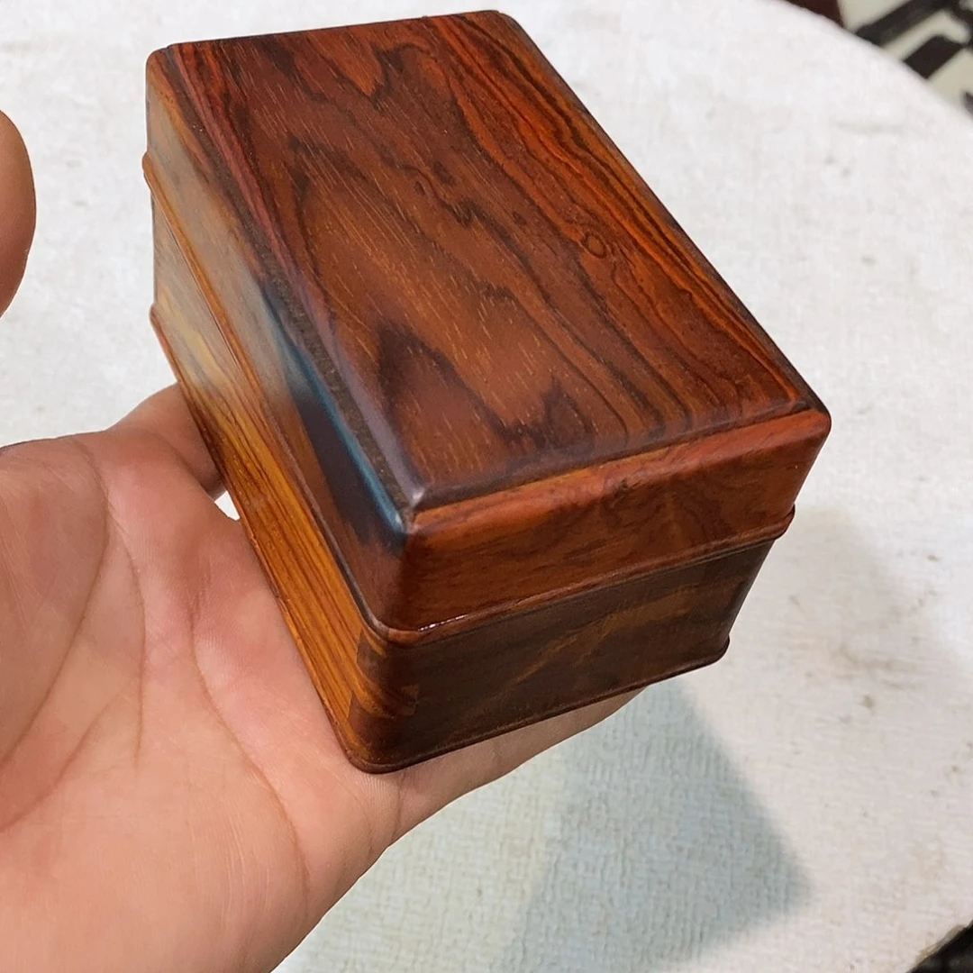 微凹黄檀（南美大红酸枝）扣盒11/7/6