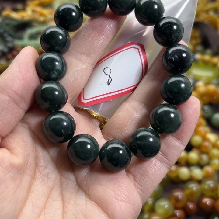 蛇纹石玉未镶嵌手链