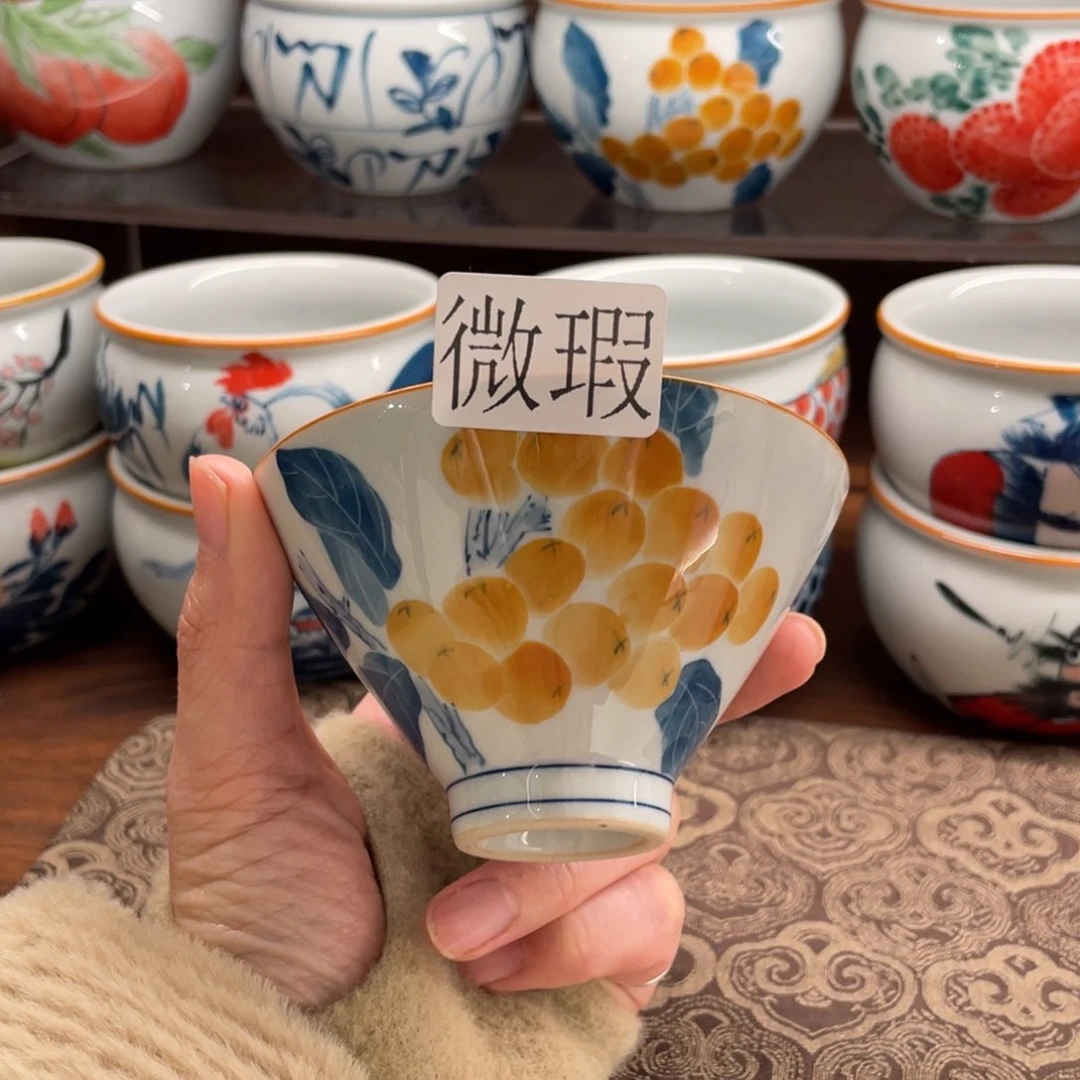 微瑕釉下彩纯手绘