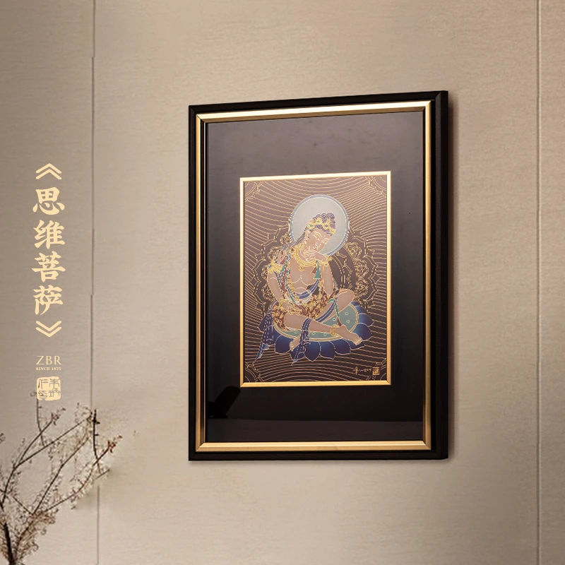 朱炳仁【壁画摆件】《思维菩萨》小号