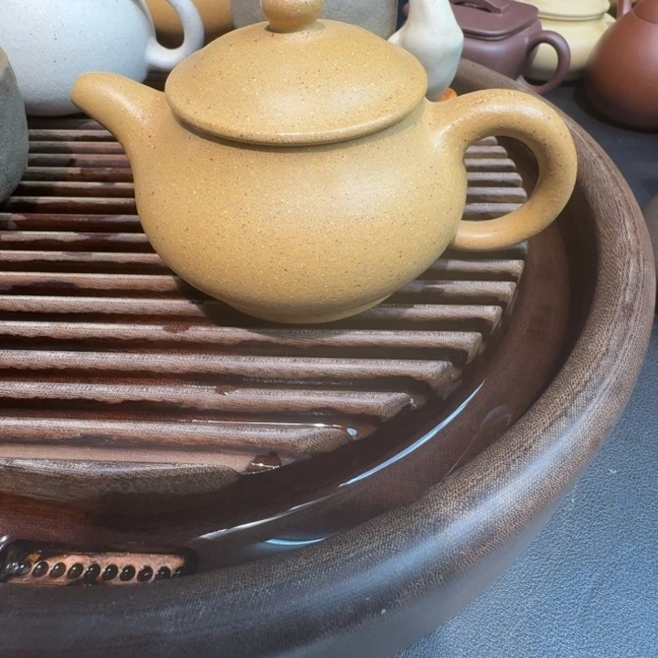 茶杯紫砂黄金段无添加潘壶170cc