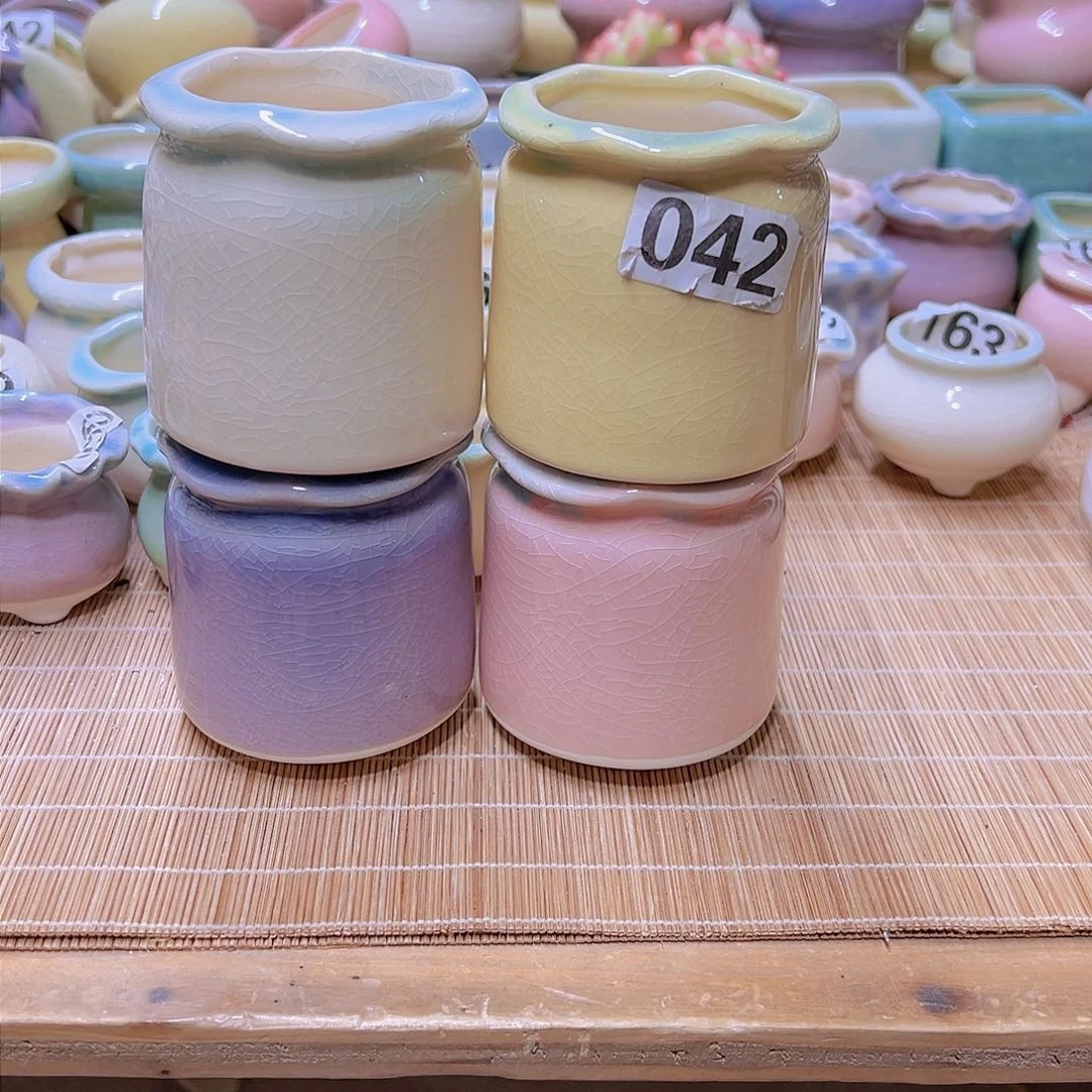 红陶陶瓷花盆当场满12包邮