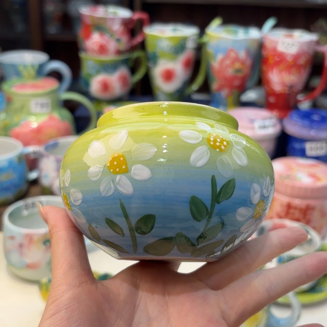 瓷片?**?景德镇手绘高温釉下彩陶瓷茶具