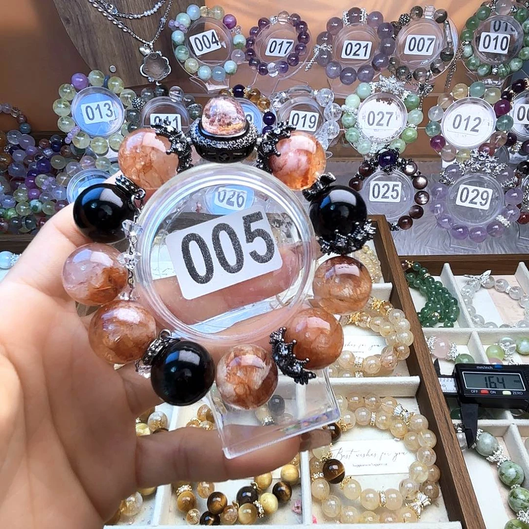 烟晶手链银S925镶嵌88888887778888