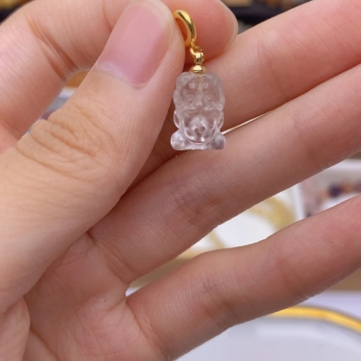 烟晶手链未镶嵌吞金兽