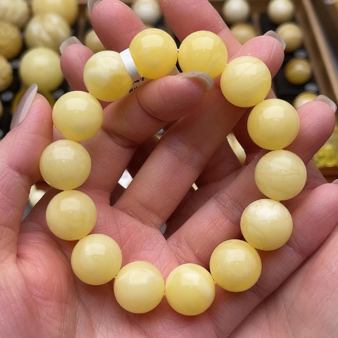 琥珀未镶嵌裸石蜜蜡手串十五➕
